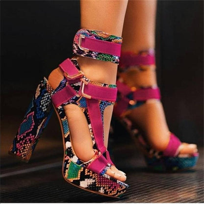 Buckle Super High Stiletto Heel