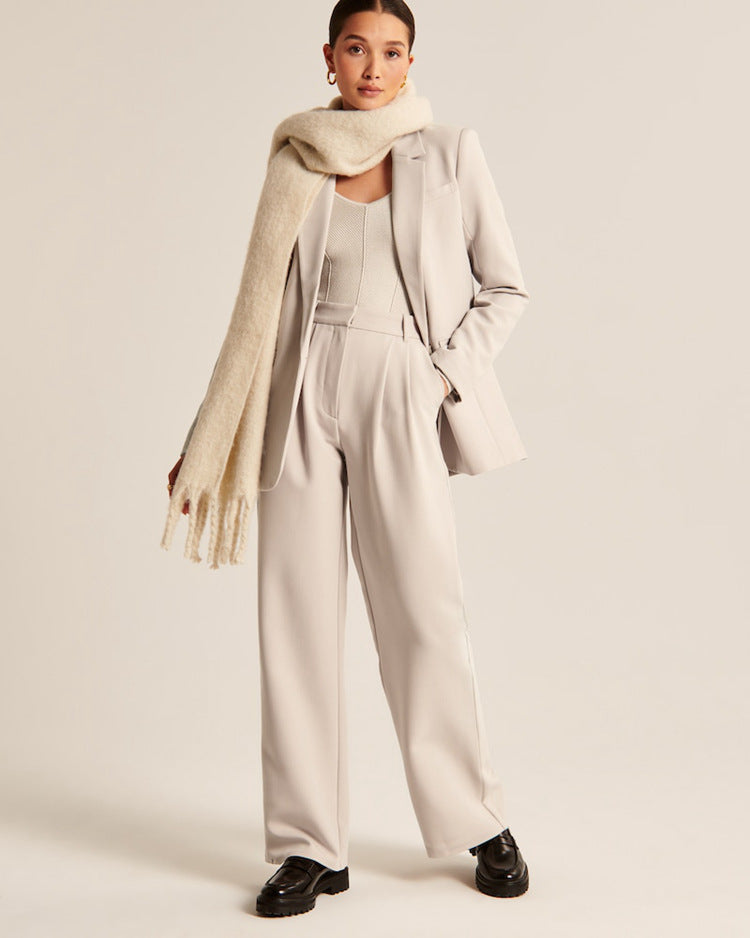 Wide-leg Casual Pocket Pants