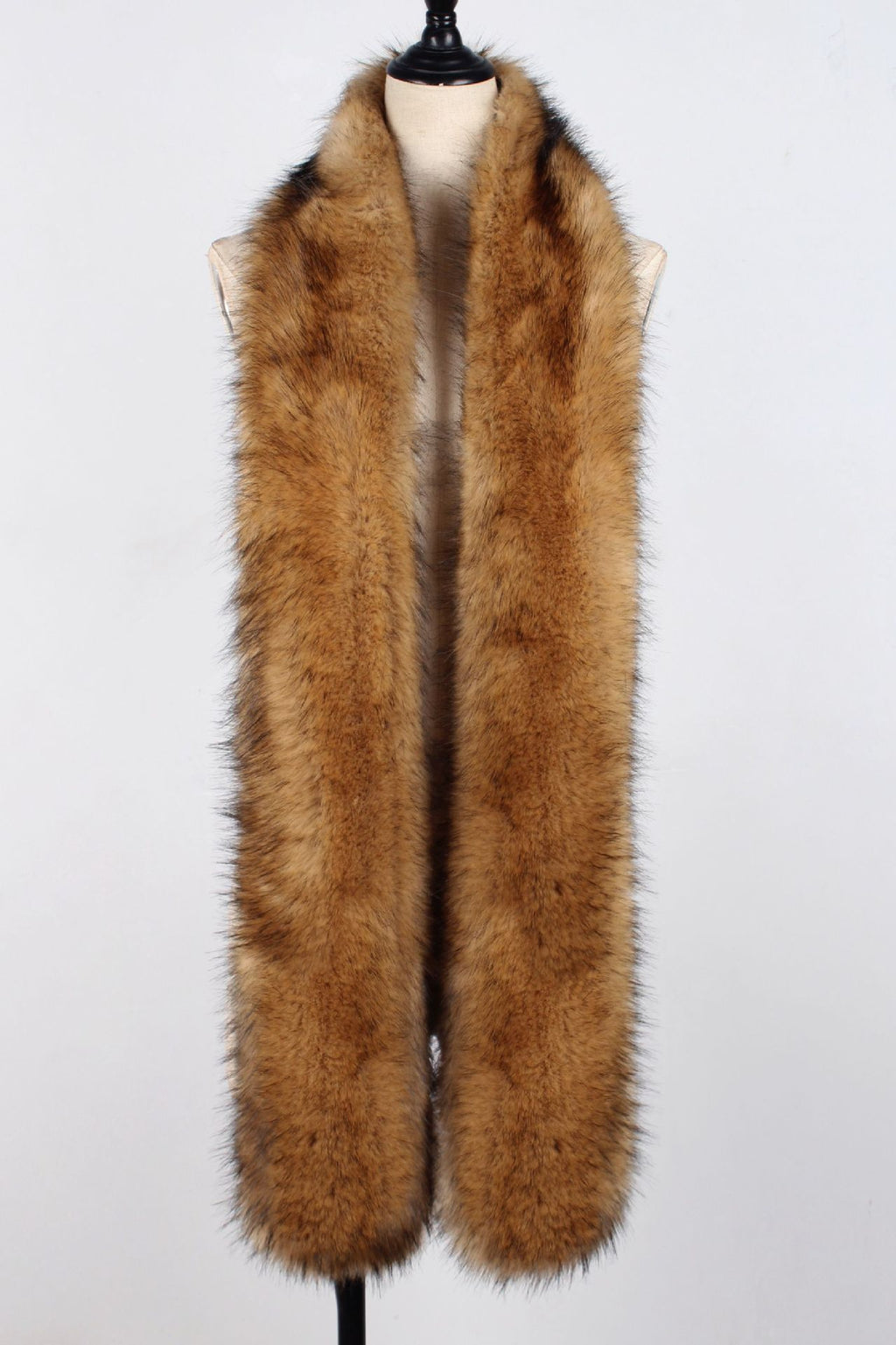 Faux Fur Fox Fur Long Tied Vest