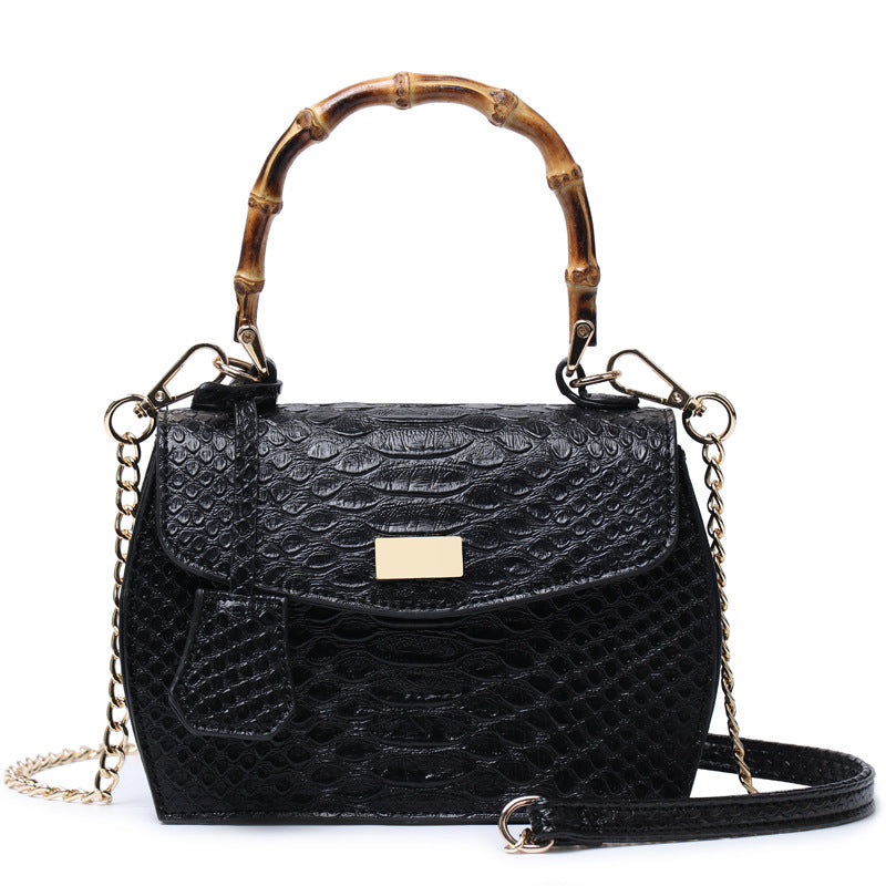 Snake print handbag