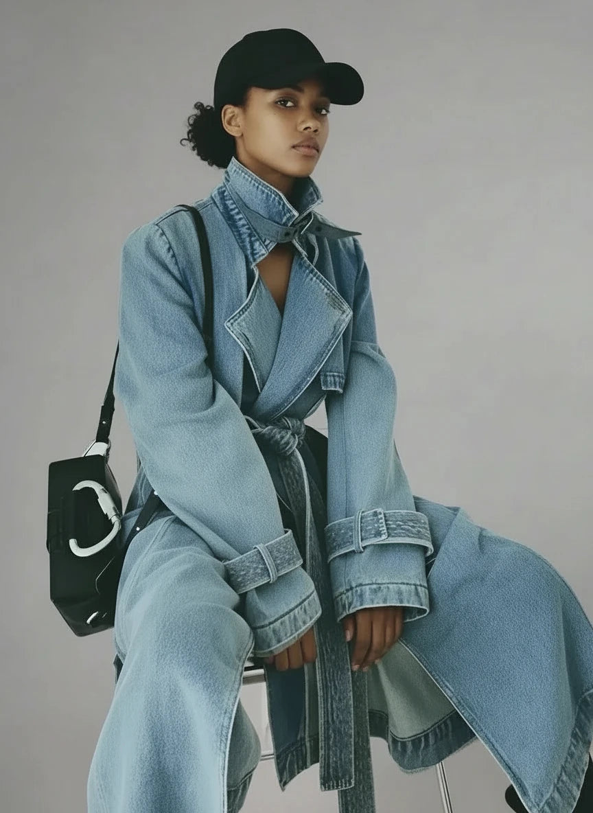 Denim Trench Coat
