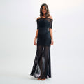 Tube Top Sheer Dress
