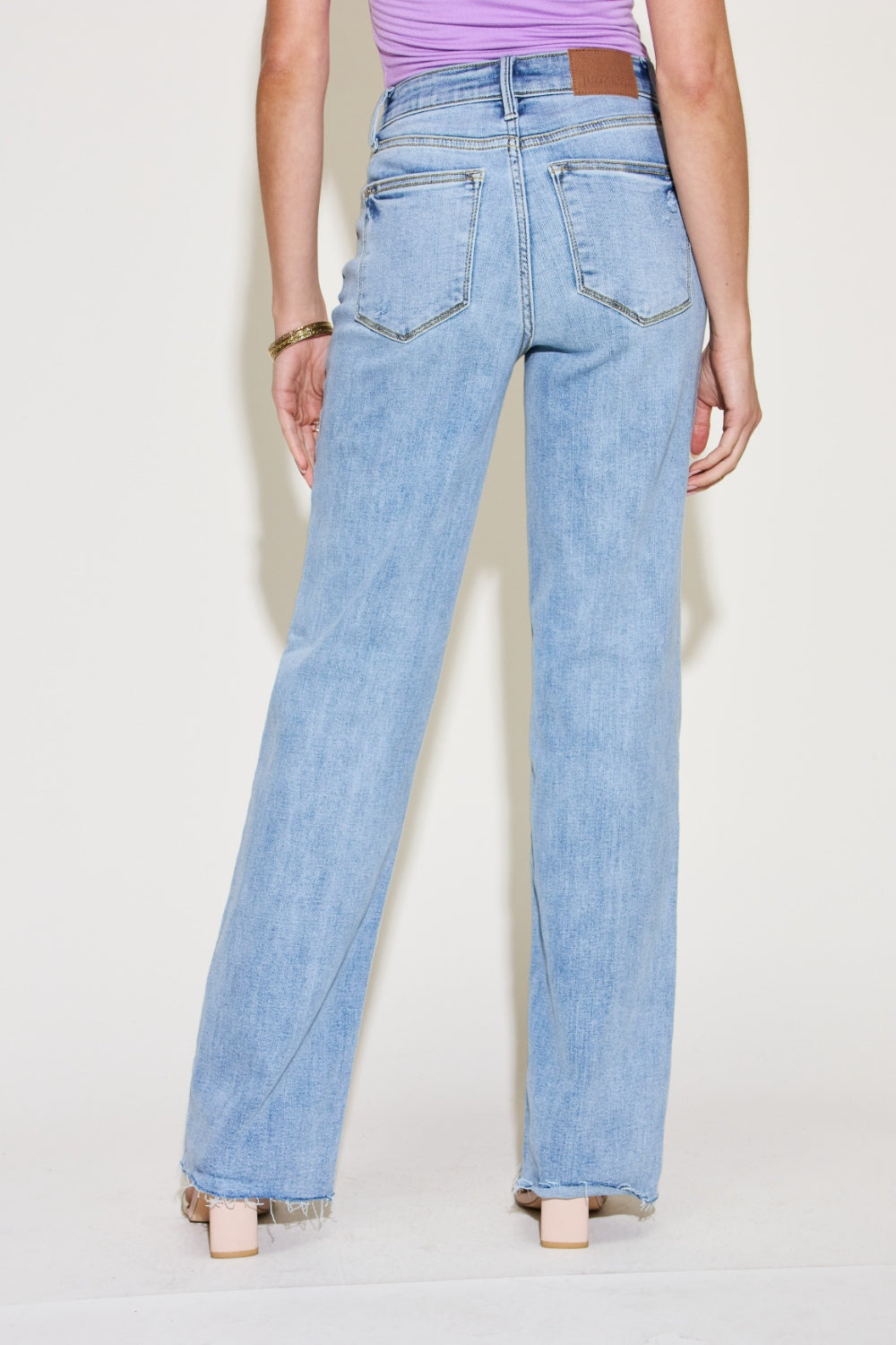 Judy Blue Full Size V Front Straight Jeans