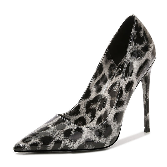 Leopard Print Pointed High Heel Stiletto Shoes