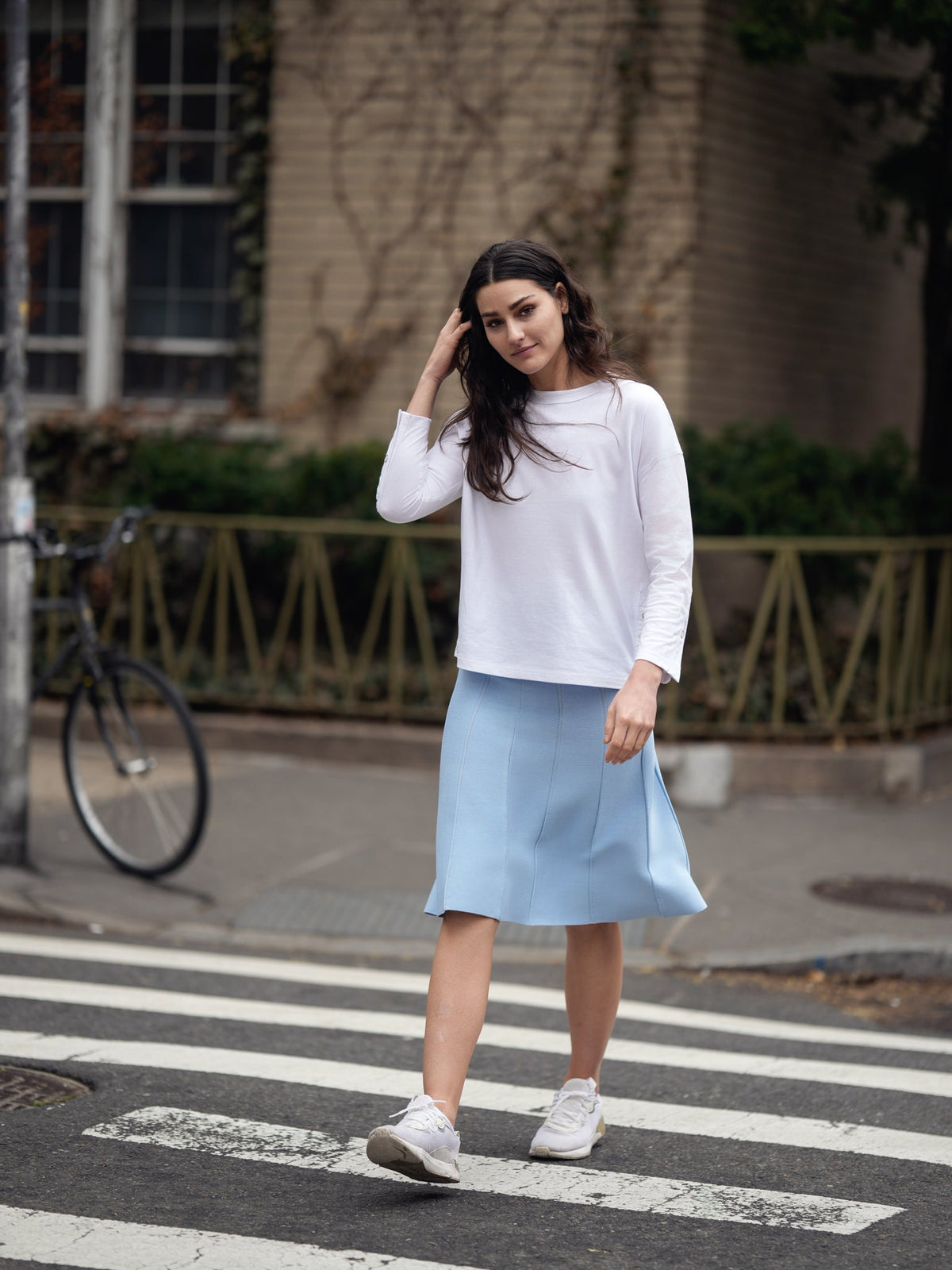 KNIT SEAM SKIRT