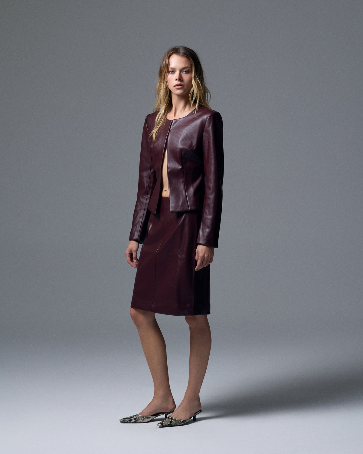 Sloan Vegan Leather Skirt