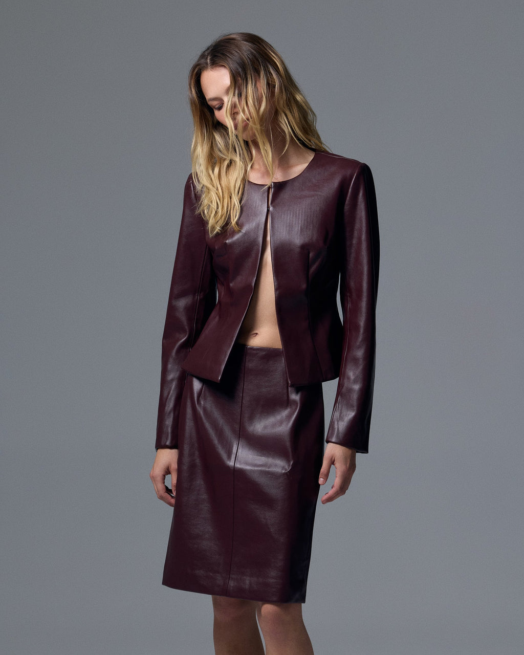 Sloan Vegan Leather Skirt