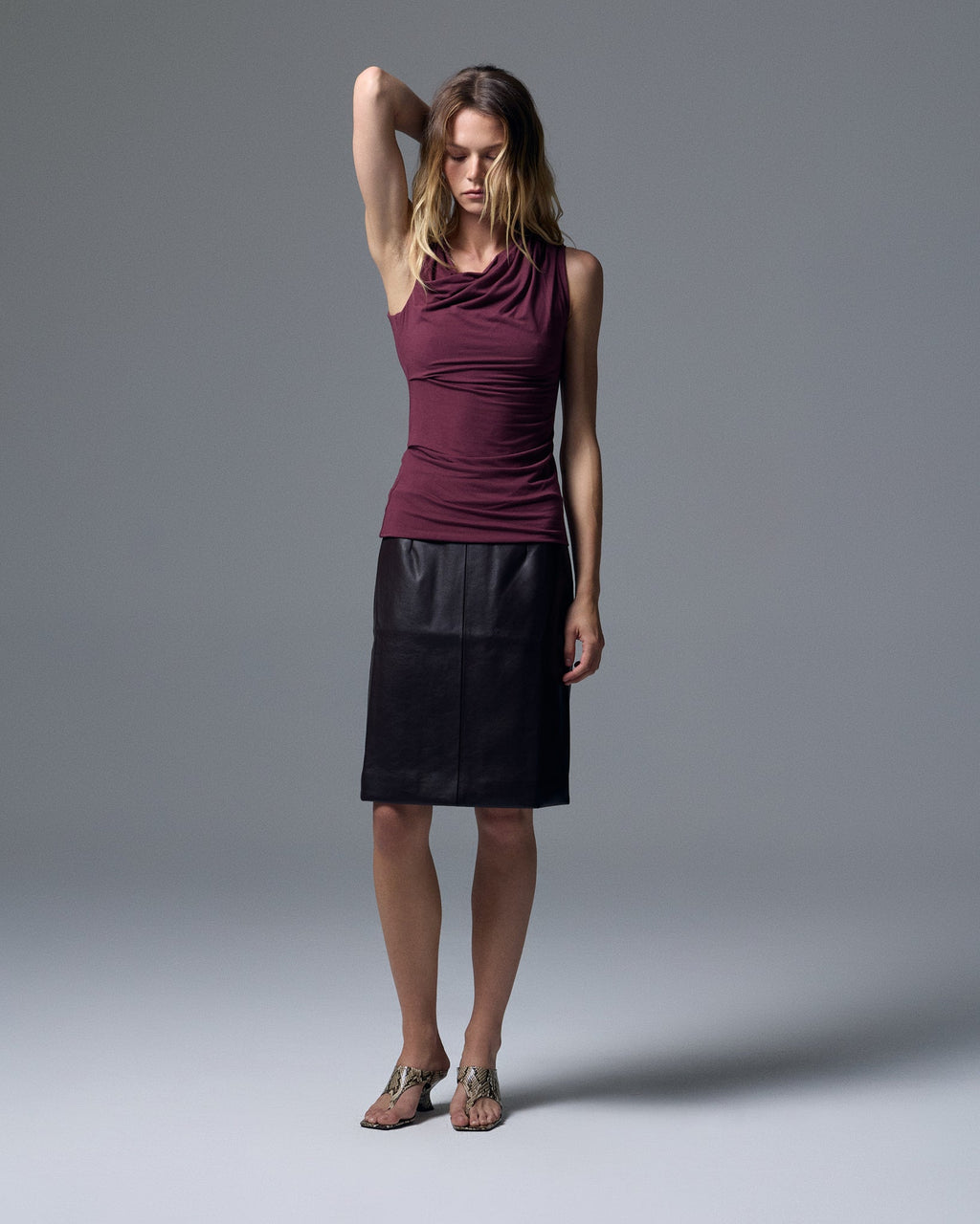 Sloan Vegan Leather Skirt