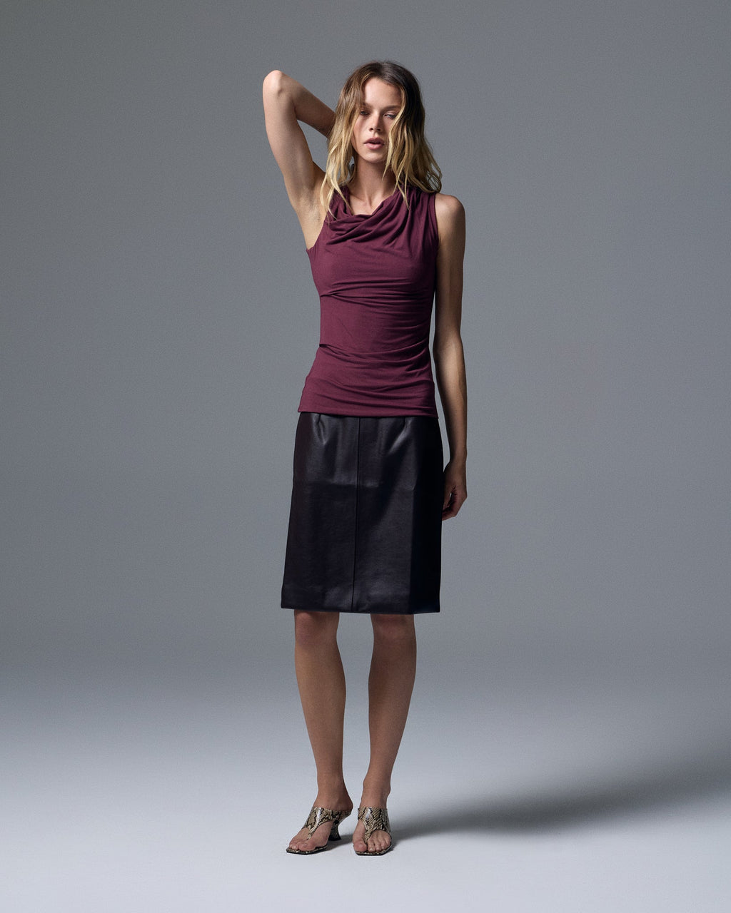 Sloan Vegan Leather Skirt