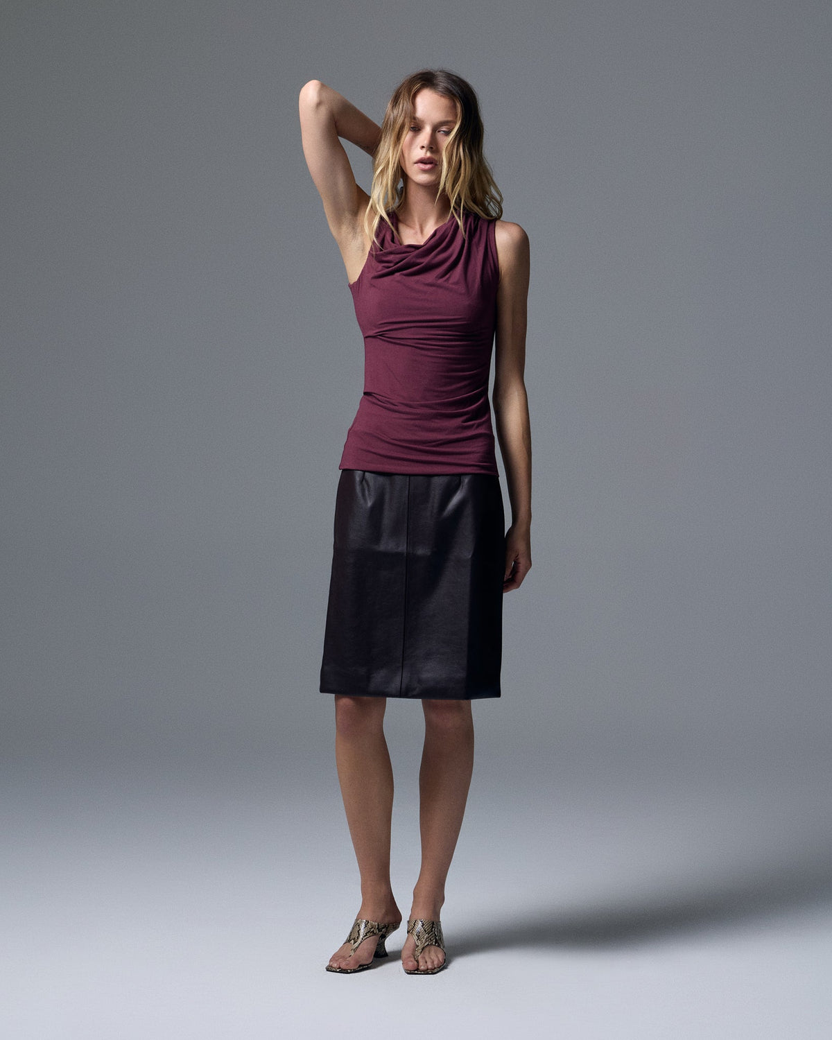 Sloan Vegan Leather Skirt