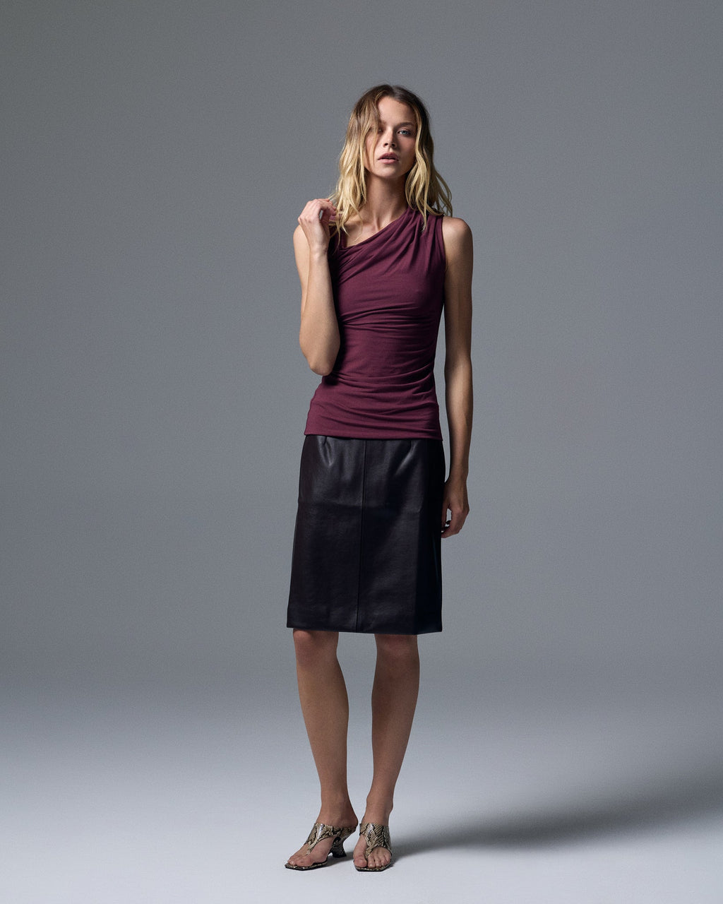 Sloan Vegan Leather Skirt