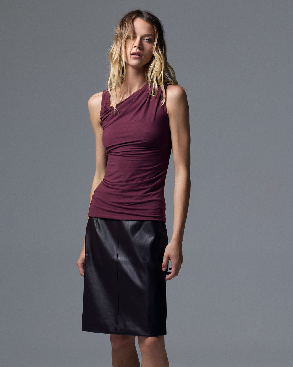 Sloan Vegan Leather Skirt