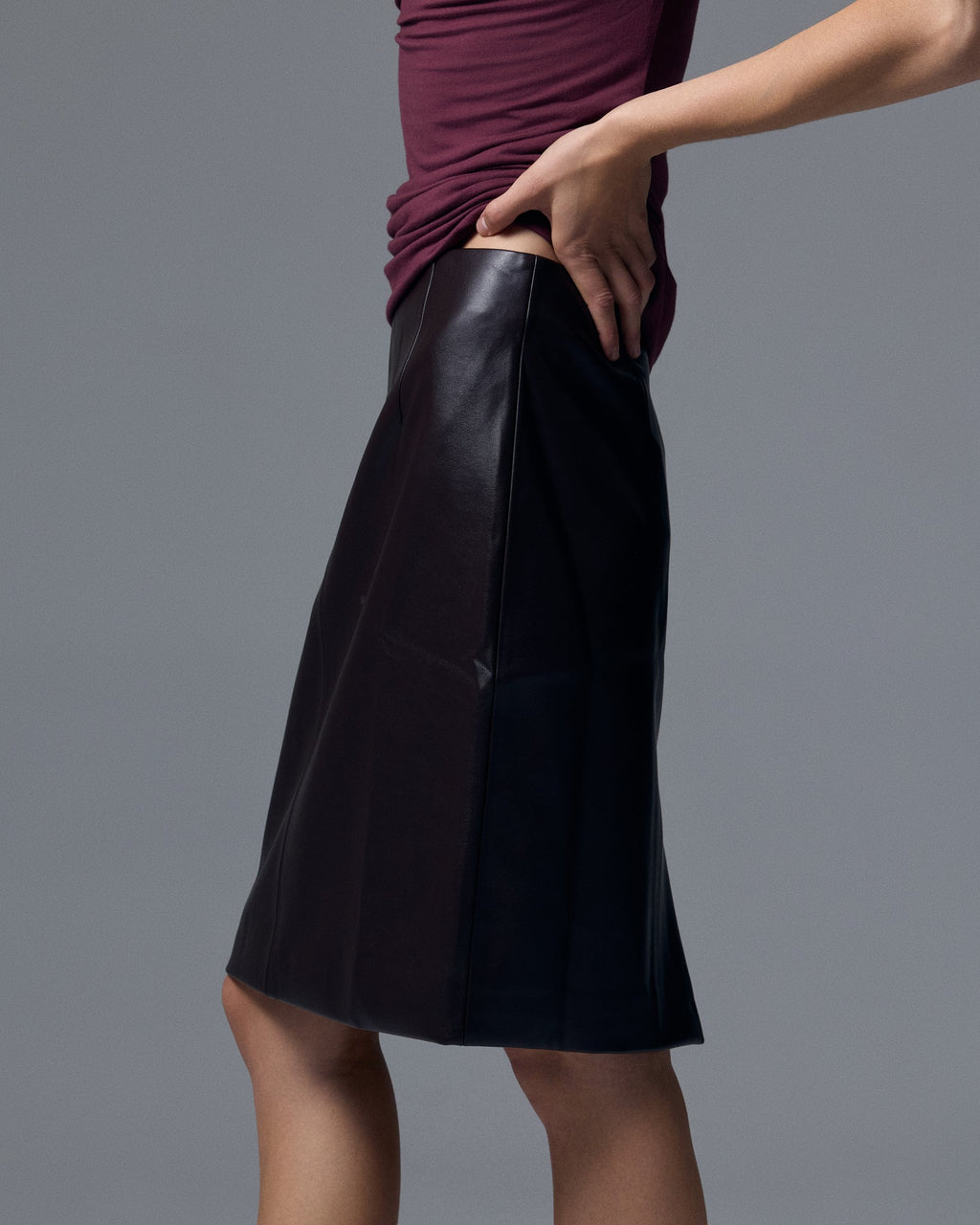 Sloan Vegan Leather Skirt