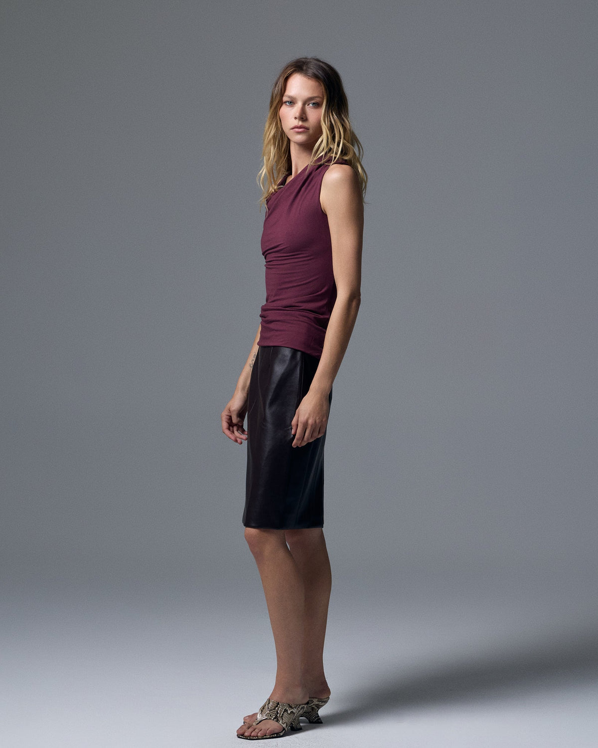 Sloan Vegan Leather Skirt