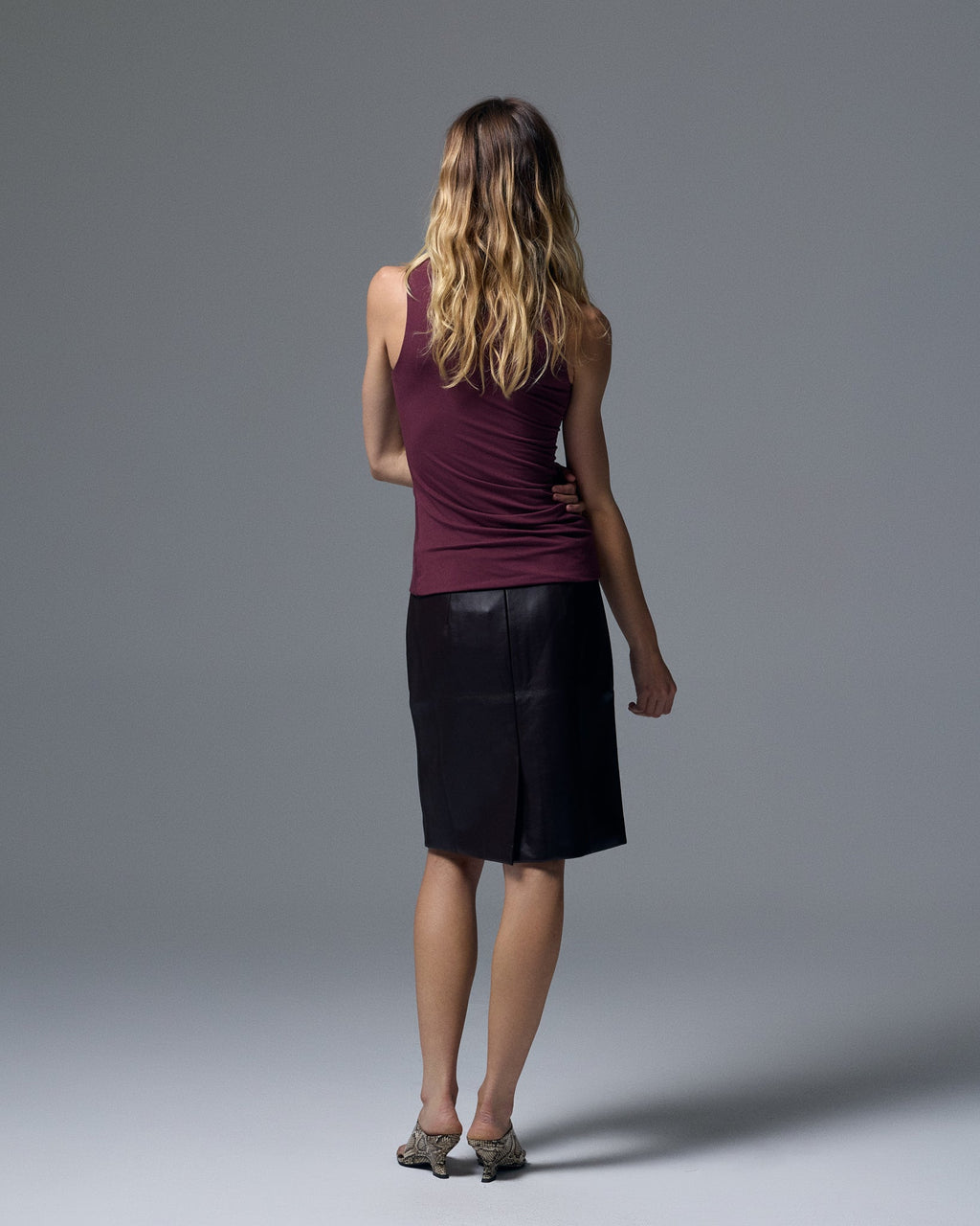 Sloan Vegan Leather Skirt