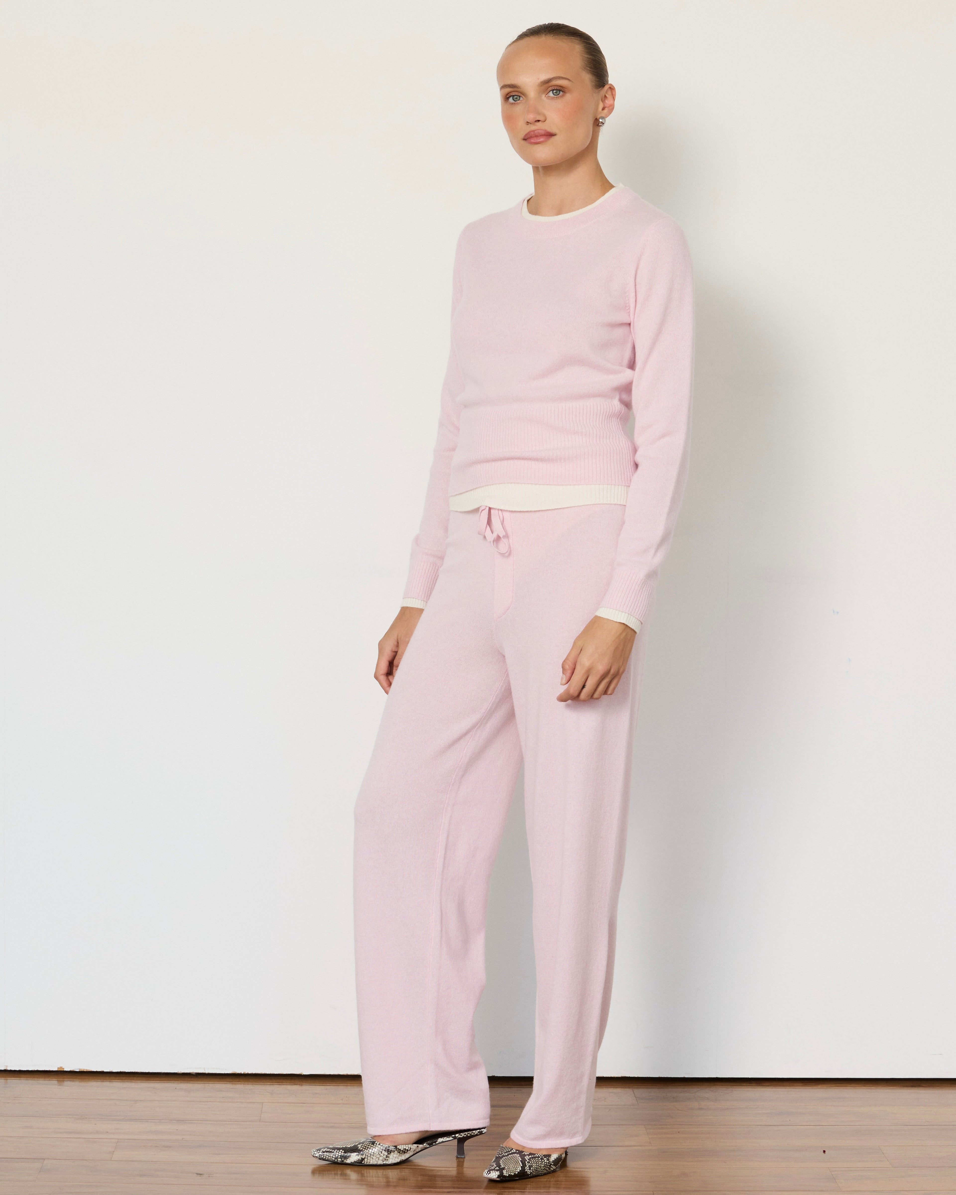 Tove Layered Cashmere Crewneck Top