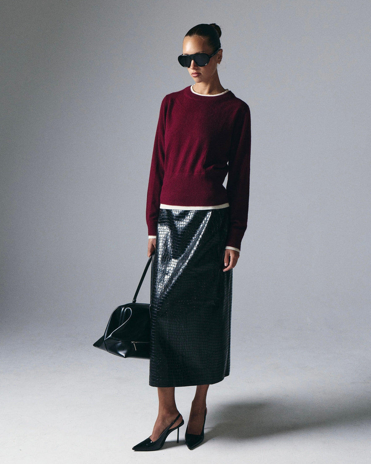 Tove Layered Cashmere Blend Crewneck