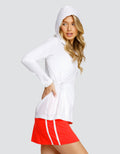 NOLA JACKET WITH HOOD - CHALK WHITE