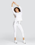 ELEANOR MID-RISE JOGGER - CHALK WHITE