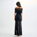 Tube Top Sheer Dress