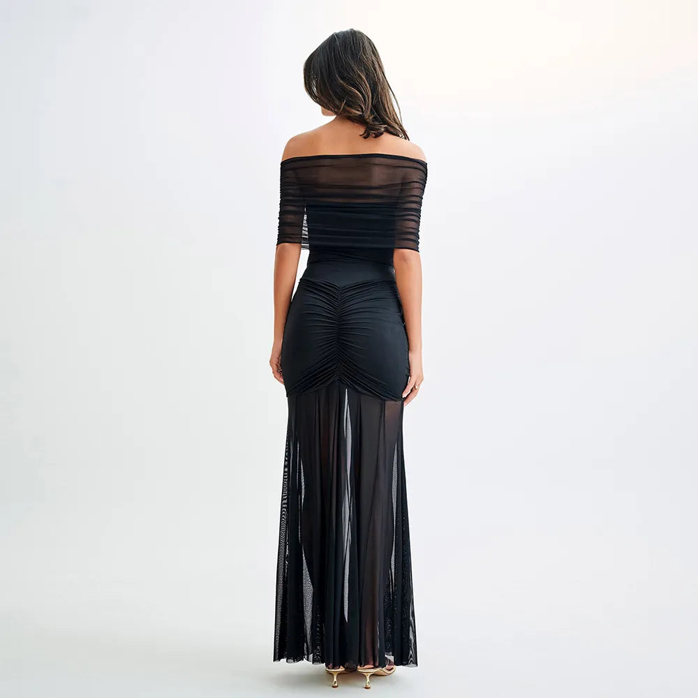Tube Top Sheer Dress