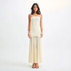 Tube Top Sheer Dress
