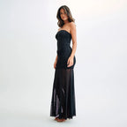 Tube Top Sheer Dress