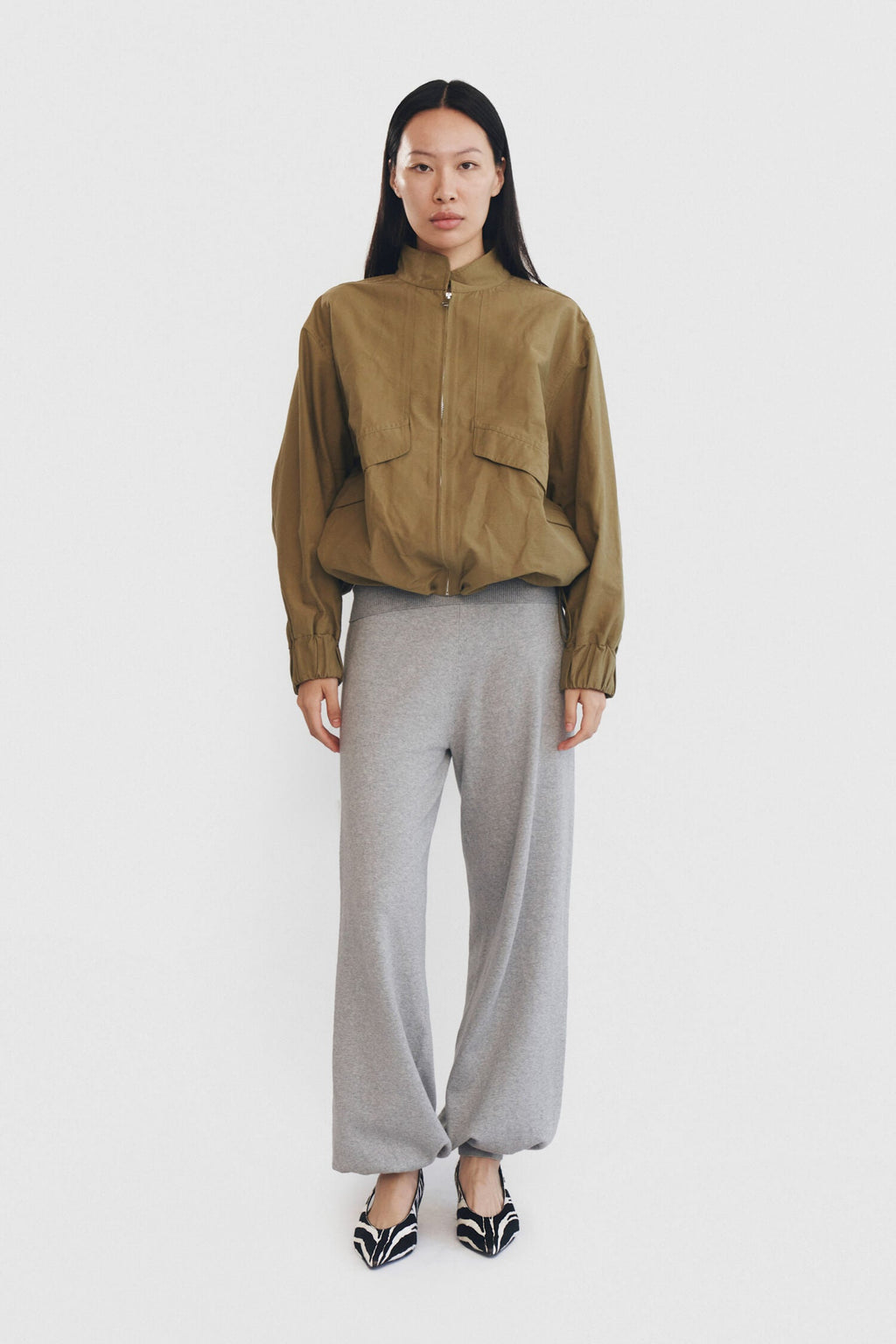 SABLE JACKET IN SAGE GREEN