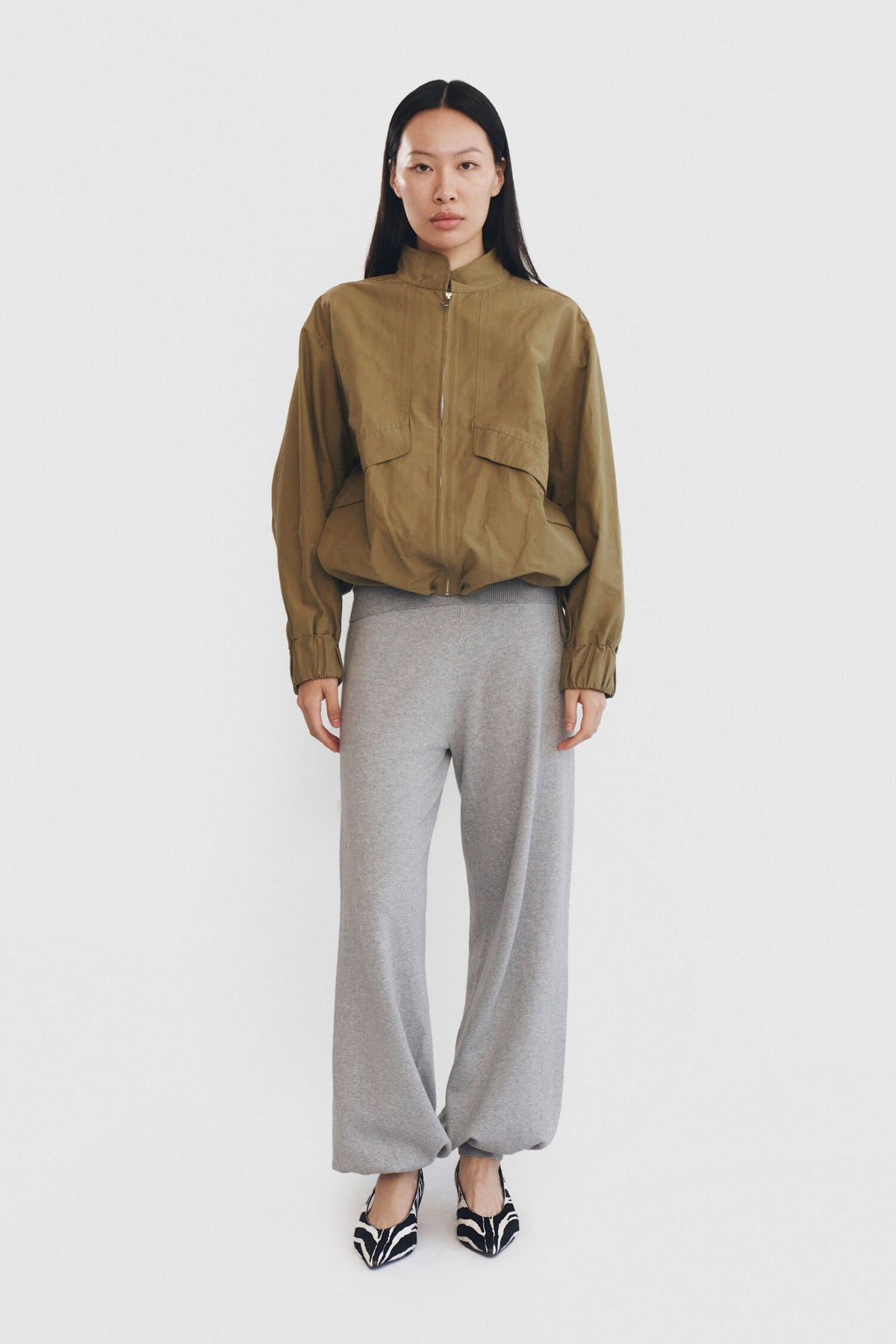 SABLE JACKET IN SAGE GREEN