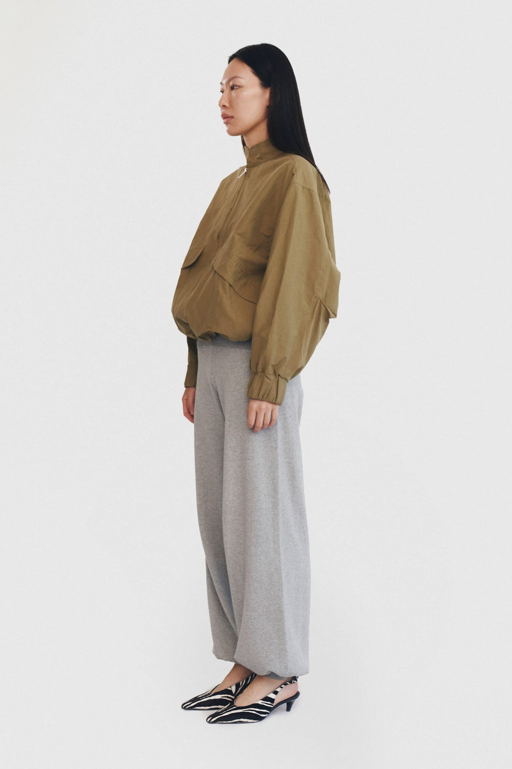 SABLE JACKET IN SAGE GREEN