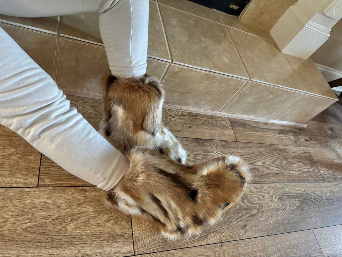 NADIANNA-BROWN FAUX FUR BOOT