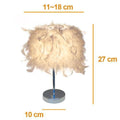 STEVVEX Reading Room Luxury Interesting Decor Heart Shape Feather Crystal Lamp Table Lamp for bedroom Light art decor home planetarium