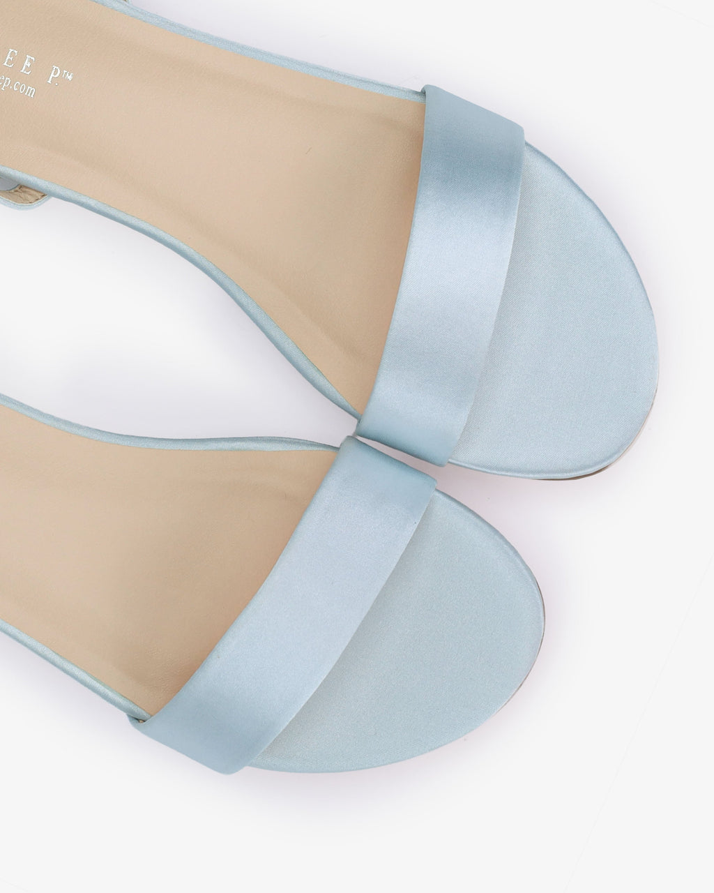 Satin Flat Sandal with Ballerina Lace Up