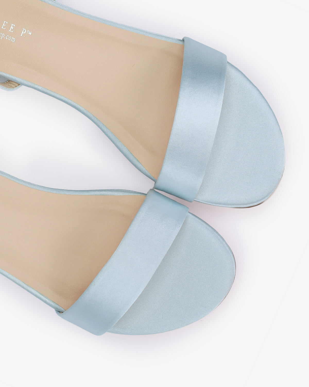 Satin Flat Sandal with Ballerina Lace Up
