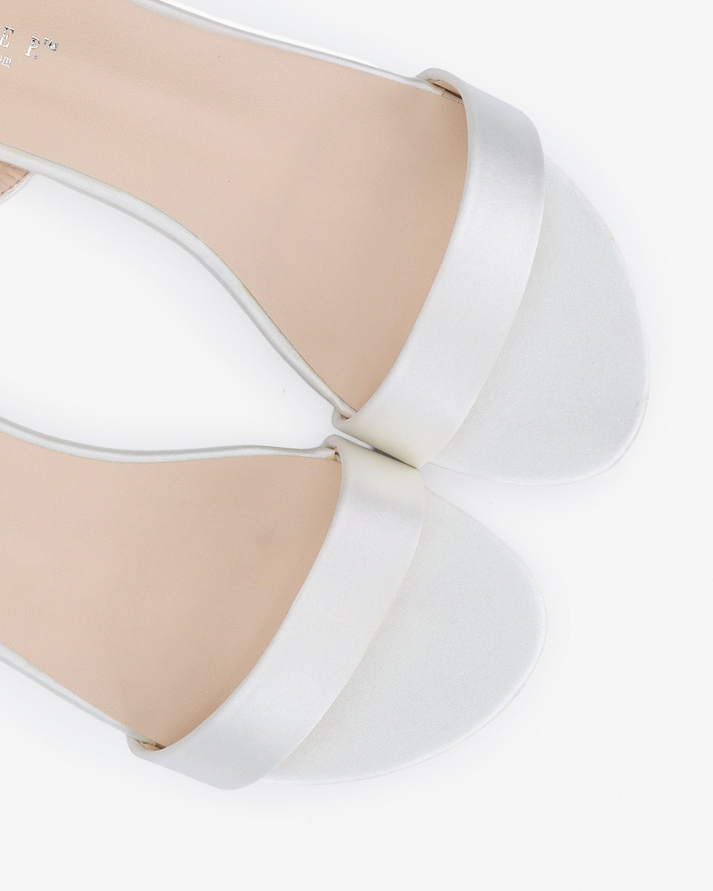 Satin Flat Sandal with Ballerina Lace Up