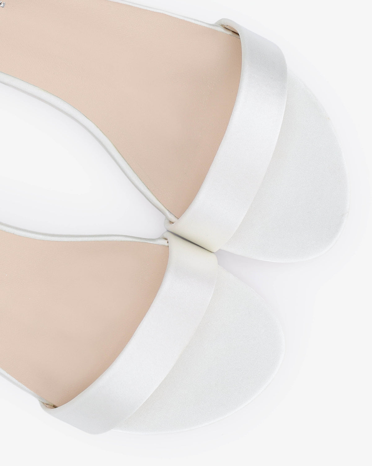Satin Flat Sandal with Ballerina Lace Up
