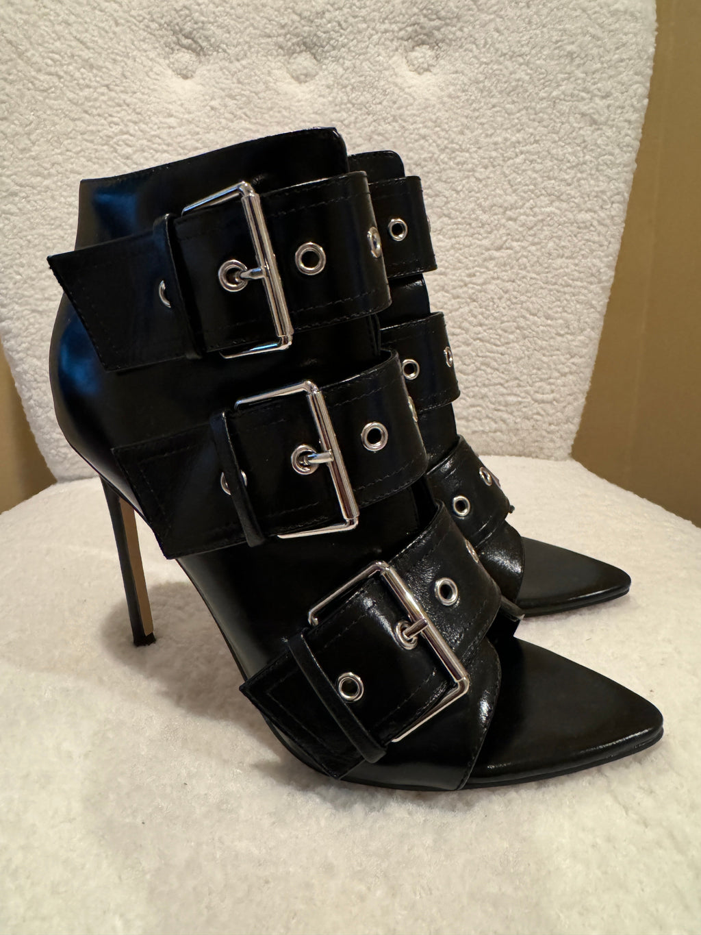 Black Maxence Buckle Bootie