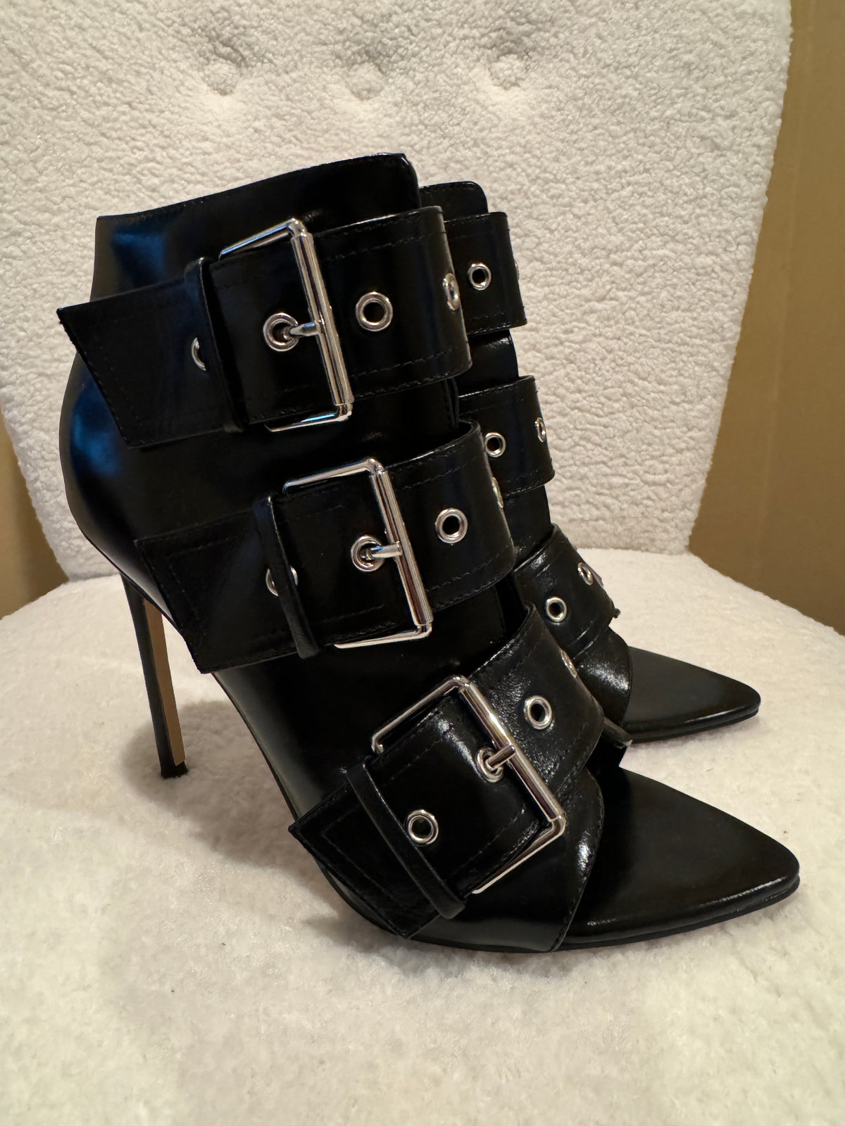 Black Maxence Buckle Bootie