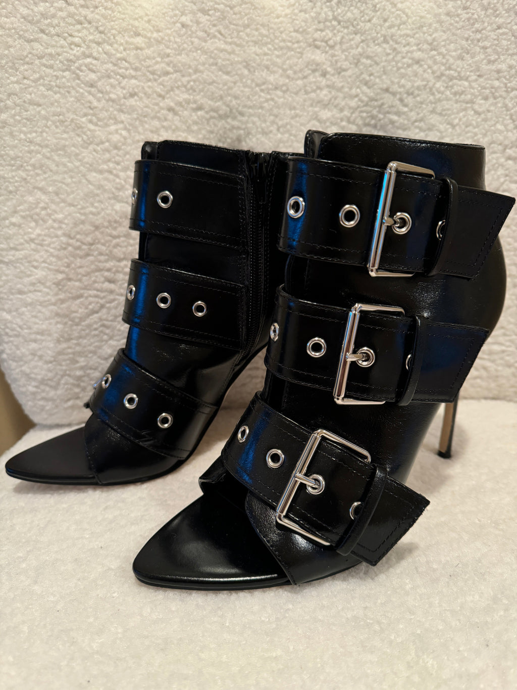 Black Maxence Buckle Bootie