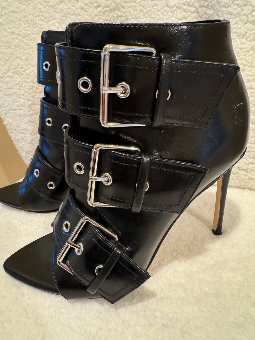 Black Maxence Buckle Bootie