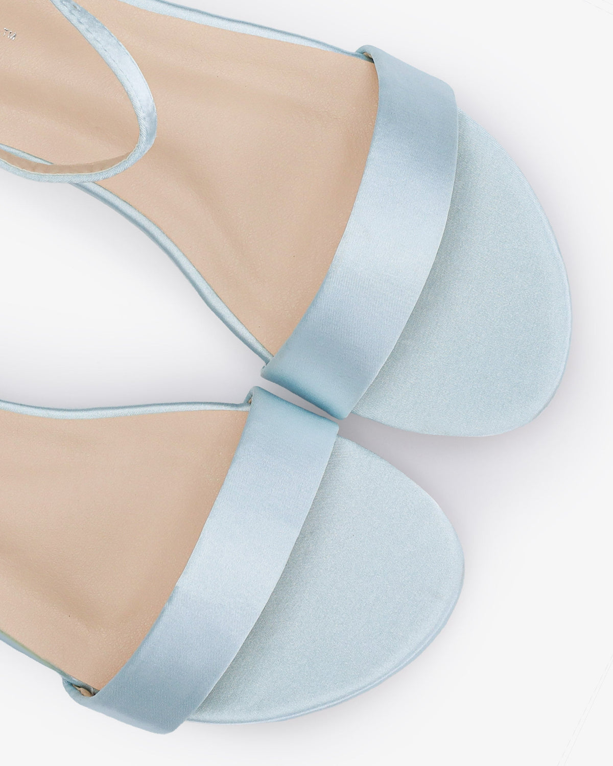 Girls Satin Flat Sandal with Ankle Strap