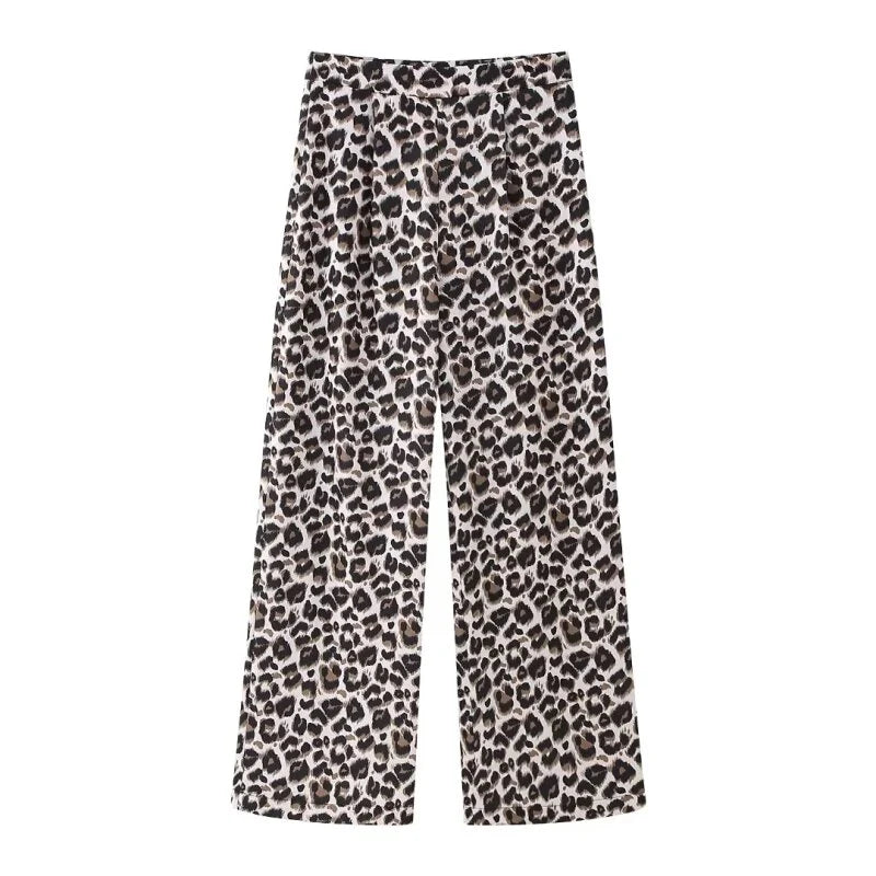 Animal Print Matching Pants
