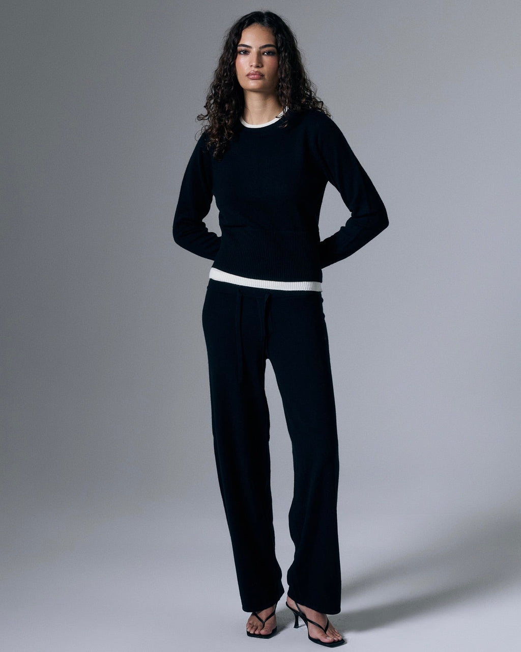 Tove Layered Cashmere Blend Crewneck
