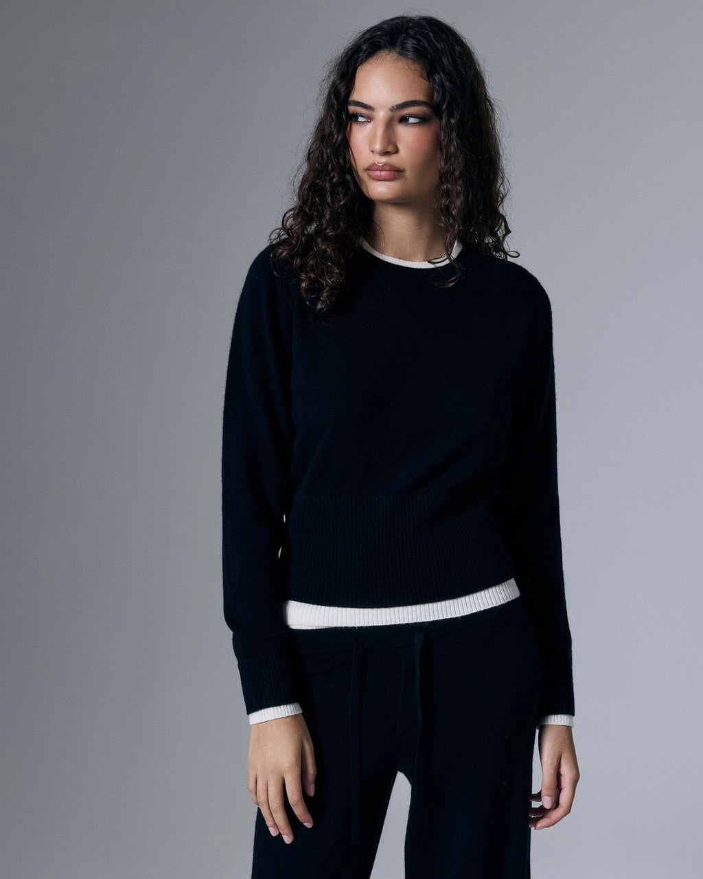 Tove Layered Cashmere Blend Crewneck