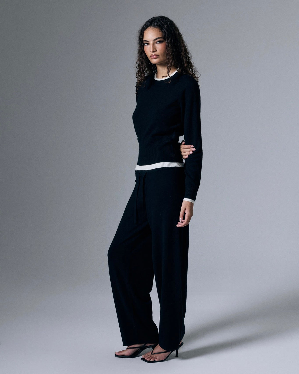Tove Layered Cashmere Blend Crewneck