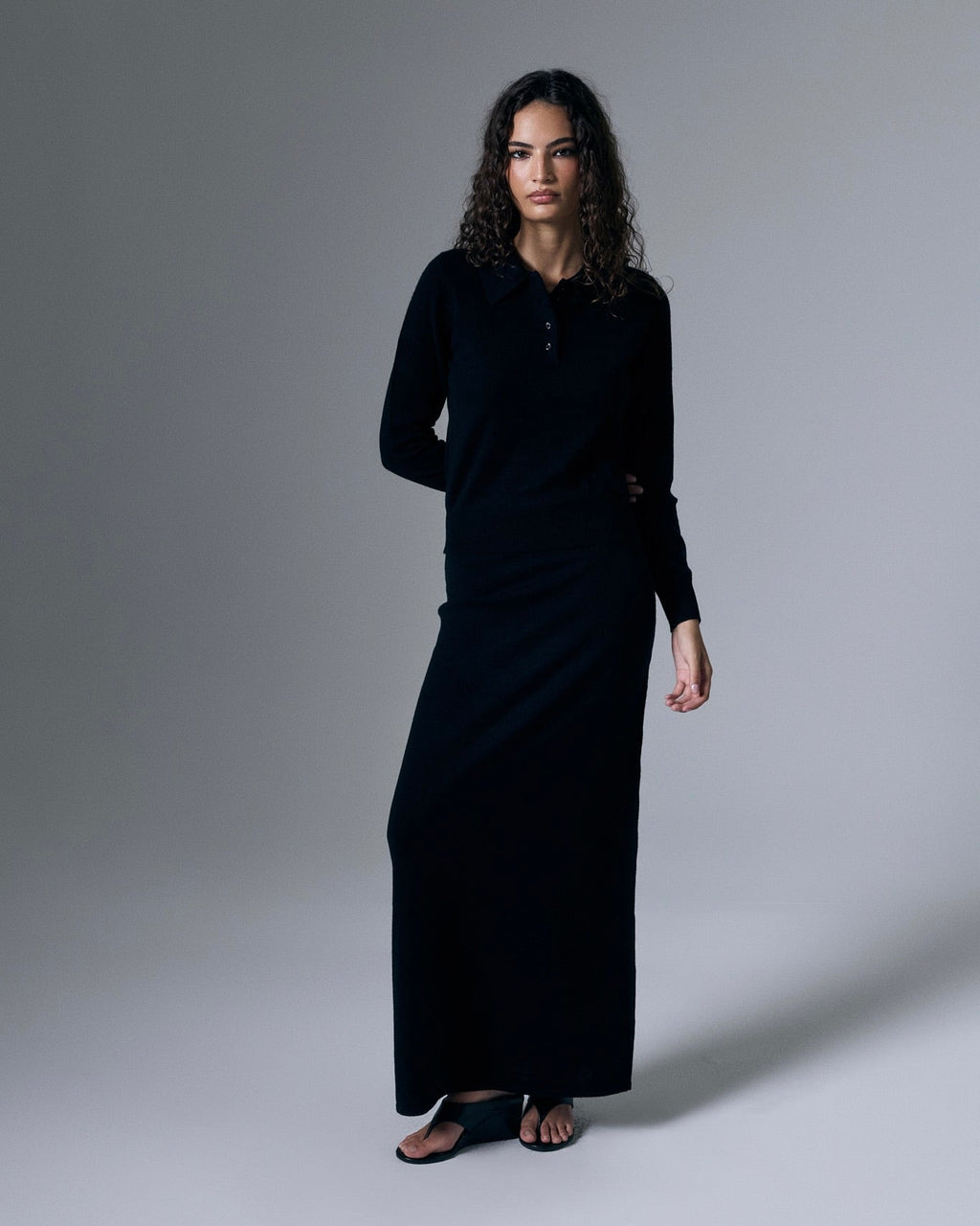 Tove Cashmere Blend Maxi Skirt