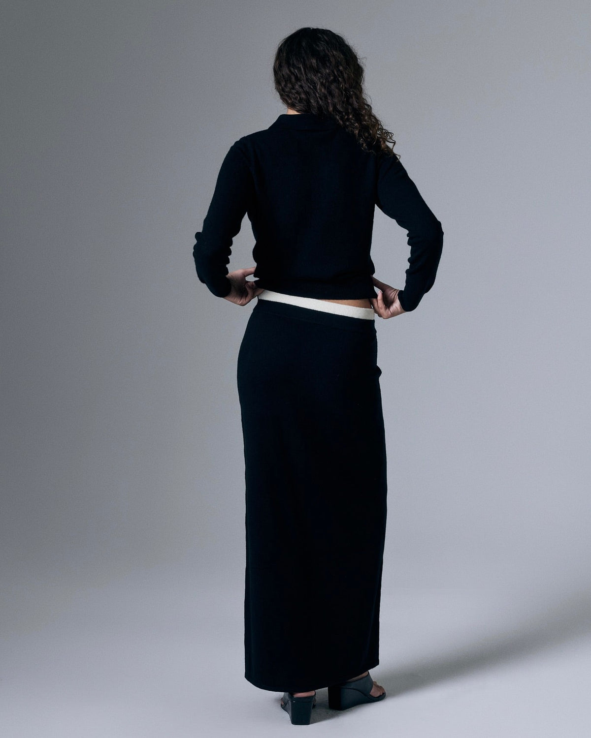 Tove Cashmere Blend Maxi Skirt