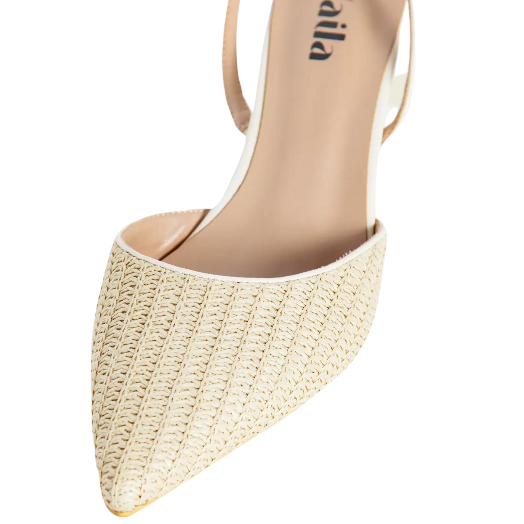 Lynn Slingback Pumps Beige