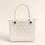Everyday Medium EVA Tote – Coconut | Waterproof, Lightweight, Creamy Ivory Everyday Bag