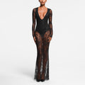 Deep V Plunge Lace Lining Base Dress